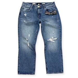 Fracomina Pants‎ Women's 30 Blue Premiere Collection Jeans Distressed Denim